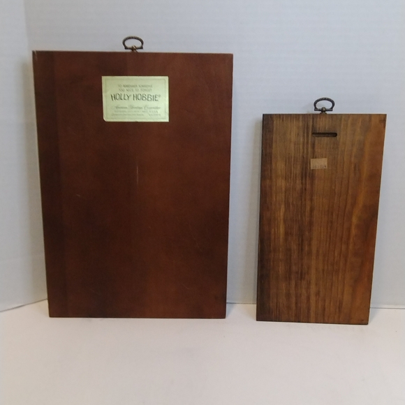 Vtg Holly Hobbie Wood Plaque What The World Needs American Greeting & Footprints - Picture 11 of 16